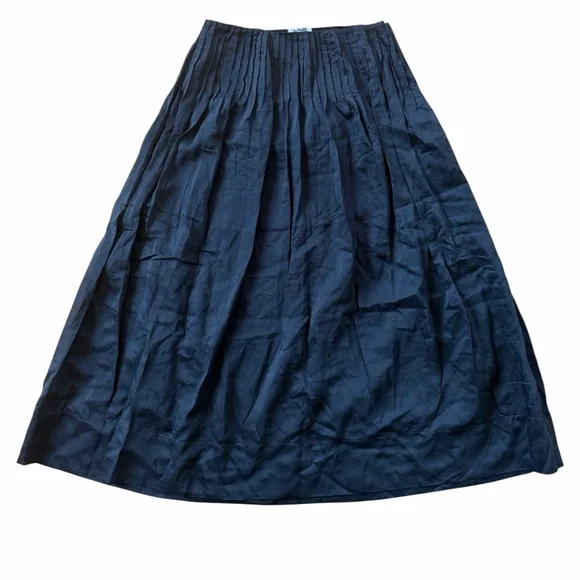 Future Collective Black Pleated Midi Skirt – Size 4 | NWT (No Tags) - Picture 1 of 4